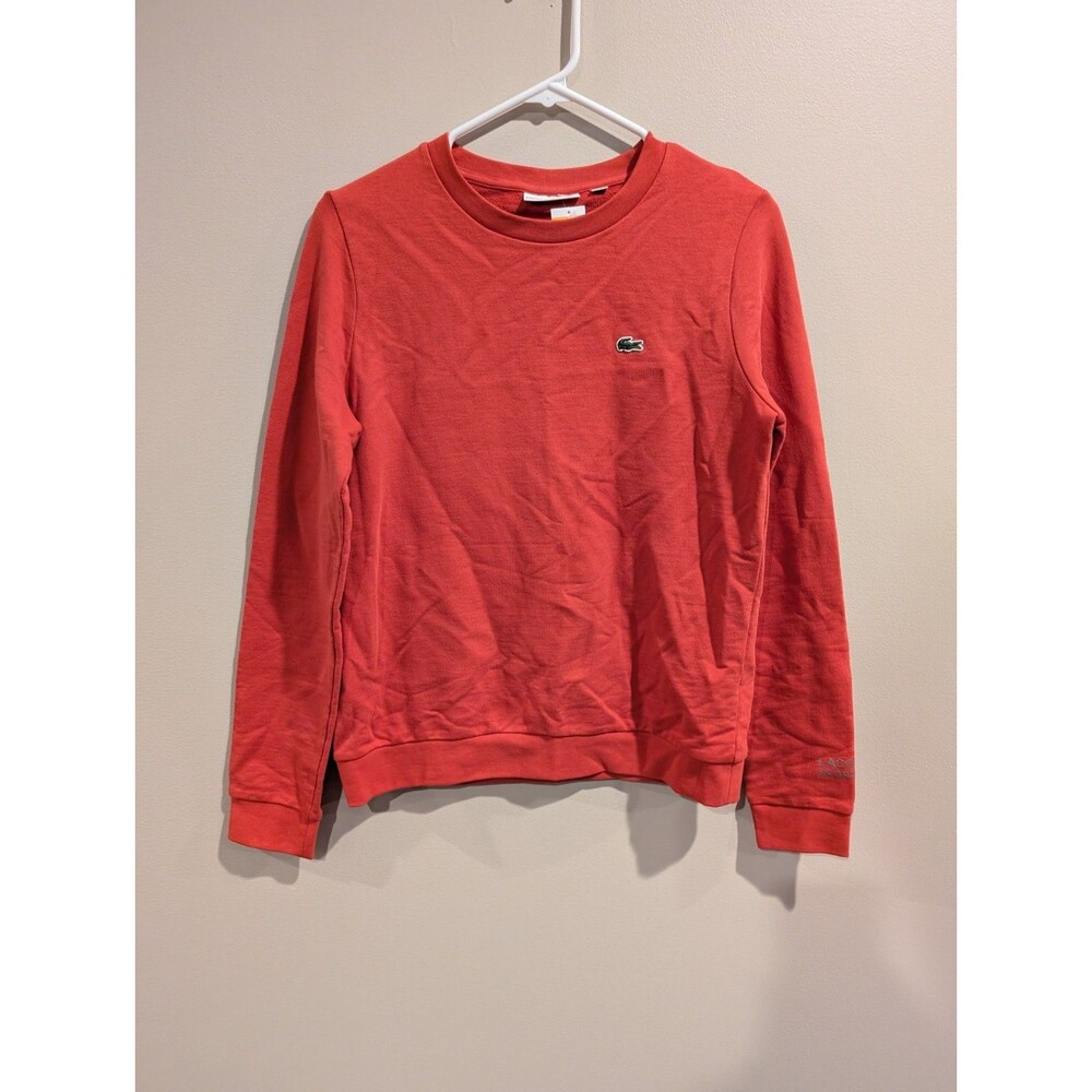 Vintage Y2K Lacoste Sport Sweatshirt Men’s Size 38 Red Crewneck Streetwear